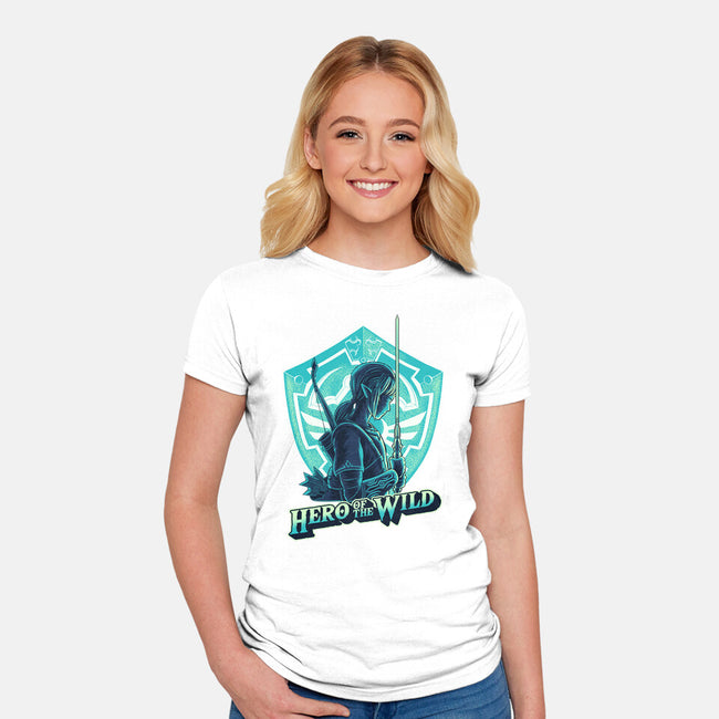 Hero Of The Wild-Womens-Fitted-Tee-rmatix