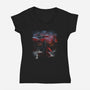 Wanderer Of The Dark Side-Womens-V-Neck-Tee-zascanauta