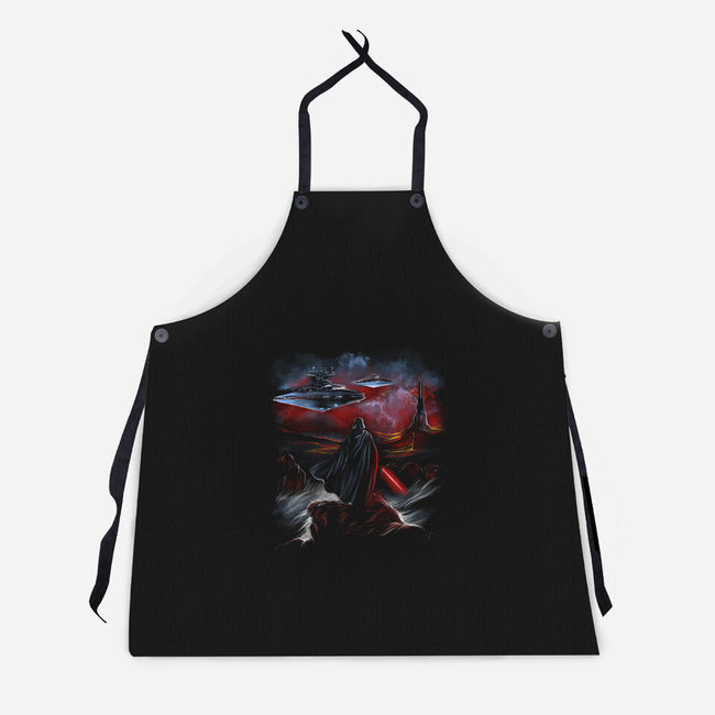 Wanderer Of The Dark Side-Unisex-Kitchen-Apron-zascanauta