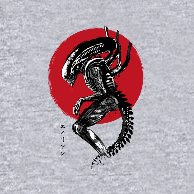 Xenomorph Sumi-e-Youth-Pullover-Sweatshirt-DrMonekers