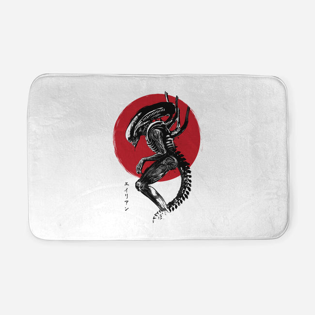 Xenomorph Sumi-e-None-Memory Foam-Bath Mat-DrMonekers