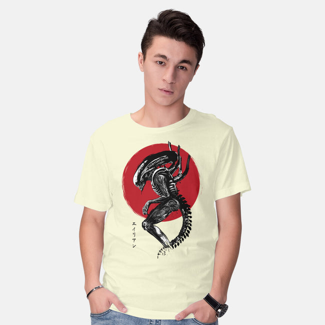 Xenomorph Sumi-e-Mens-Basic-Tee-DrMonekers