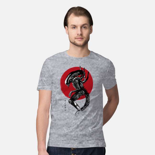 Xenomorph Sumi-e-Mens-Premium-Tee-DrMonekers