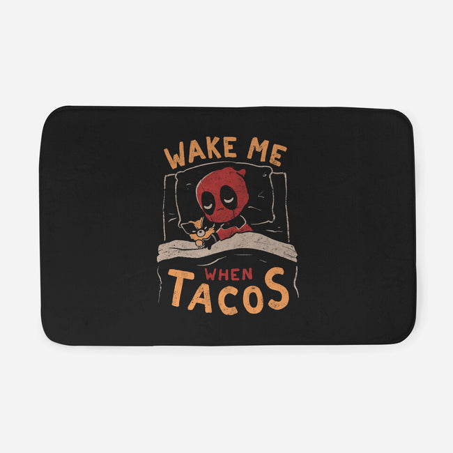 Wake Me When Tacos-None-Memory Foam-Bath Mat-Arigatees