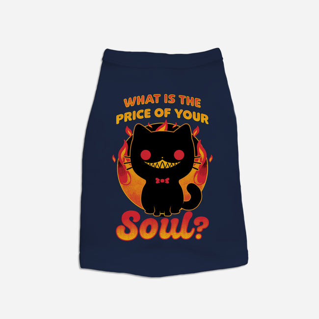 Creepy Cat Buys Souls-Cat-Basic-Pet Tank-Studio Mootant