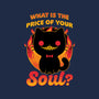 Creepy Cat Buys Souls-Unisex-Basic-Tee-Studio Mootant