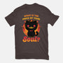 Creepy Cat Buys Souls-Mens-Premium-Tee-Studio Mootant