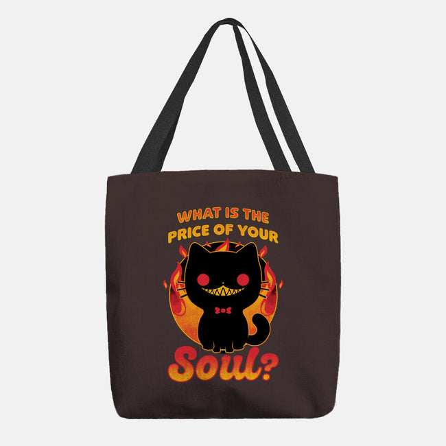 Creepy Cat Buys Souls-None-Basic Tote-Bag-Studio Mootant