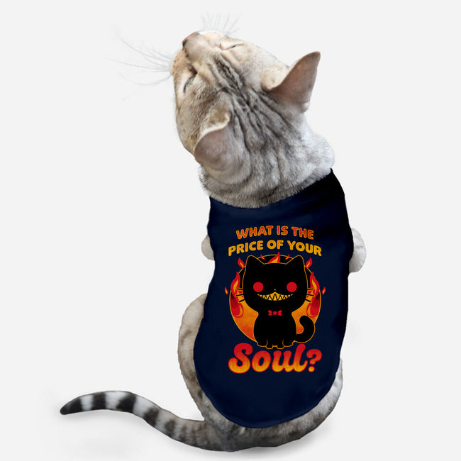 Creepy Cat Buys Souls-Cat-Basic-Pet Tank-Studio Mootant