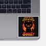 Creepy Cat Buys Souls-None-Glossy-Sticker-Studio Mootant