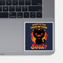 Creepy Cat Buys Souls-None-Glossy-Sticker-Studio Mootant