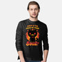 Creepy Cat Buys Souls-Mens-Long Sleeved-Tee-Studio Mootant