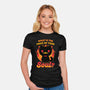 Creepy Cat Buys Souls-Womens-Fitted-Tee-Studio Mootant