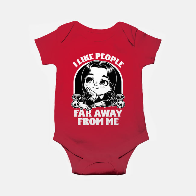 Goth Girl Hates People-Baby-Basic-Onesie-Studio Mootant