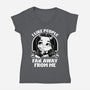 Goth Girl Hates People-Womens-V-Neck-Tee-Studio Mootant