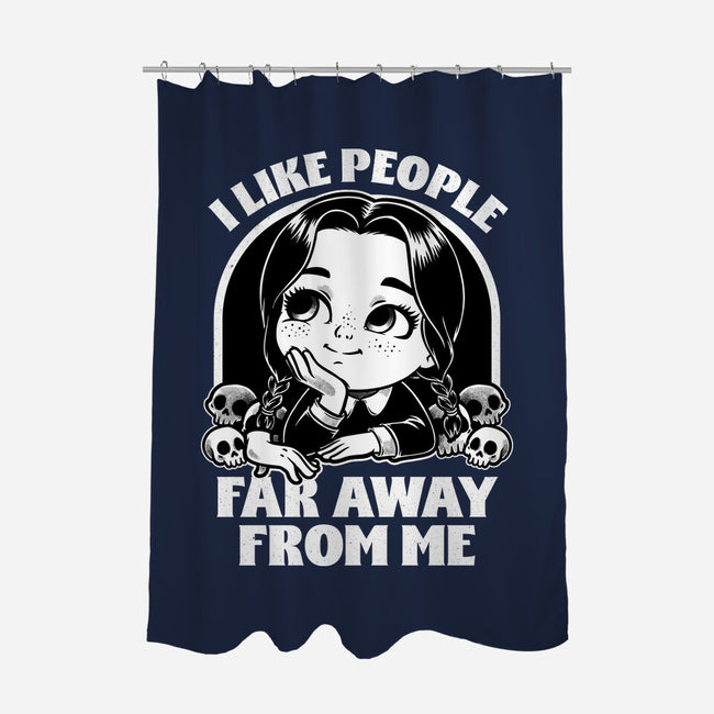 Goth Girl Hates People-None-Polyester-Shower Curtain-Studio Mootant