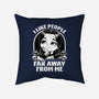 Goth Girl Hates People-None-Removable Cover-Throw Pillow-Studio Mootant