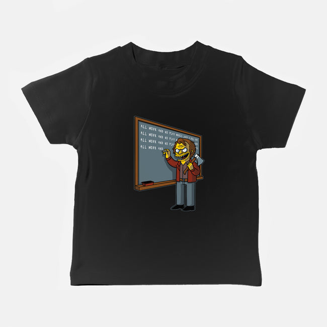 Horror Movie Chalkboard-Baby-Basic-Tee-Studio Mootant