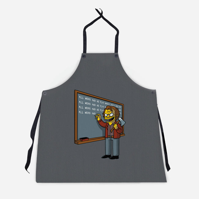 Horror Movie Chalkboard-Unisex-Kitchen-Apron-Studio Mootant