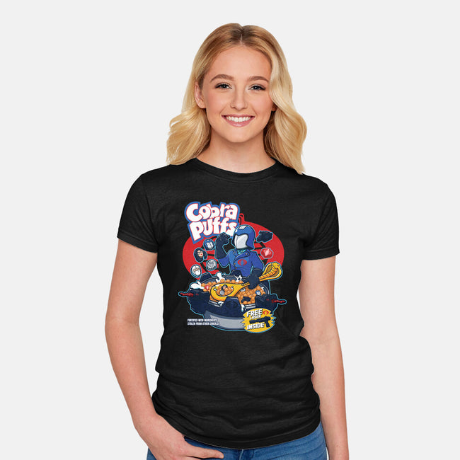 Cobra Puff-Womens-Fitted-Tee-Jc Jows