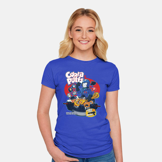 Cobra Puff-Womens-Fitted-Tee-Jc Jows