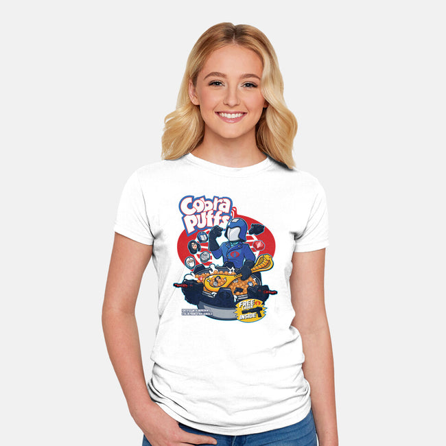 Cobra Puff-Womens-Fitted-Tee-Jc Jows