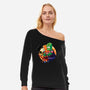 Why You Little Monkey-Womens-Off Shoulder-Sweatshirt-Jc Jows