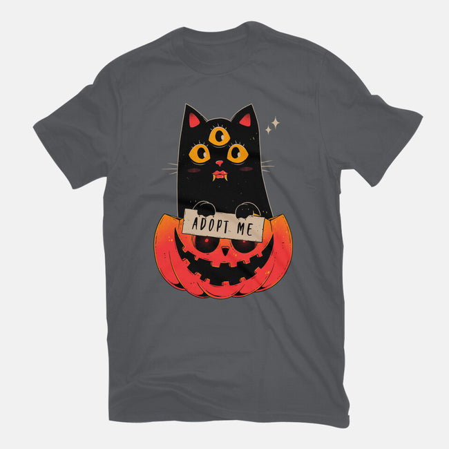 Adopt Spooky Cat-Mens-Heavyweight-Tee-GODZILLARGE