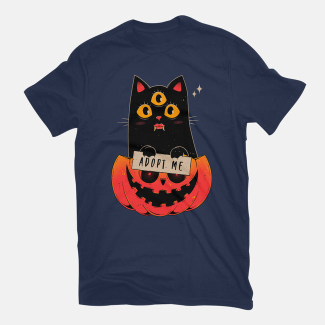 Adopt Spooky Cat-Womens-Fitted-Tee-GODZILLARGE