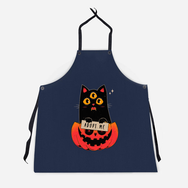 Adopt Spooky Cat-Unisex-Kitchen-Apron-GODZILLARGE