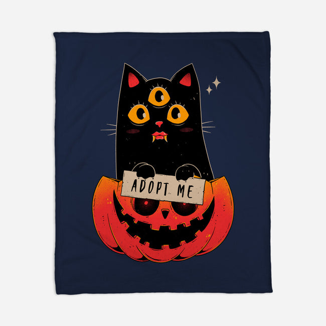 Adopt Spooky Cat-None-Fleece-Blanket-GODZILLARGE