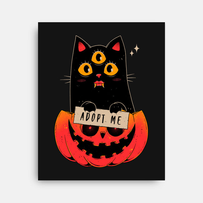 Adopt Spooky Cat-None-Stretched-Canvas-GODZILLARGE