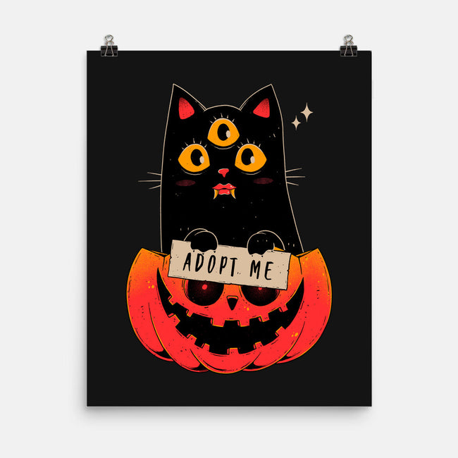 Adopt Spooky Cat-None-Matte-Poster-GODZILLARGE