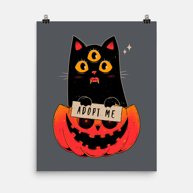 Adopt Spooky Cat-None-Matte-Poster-GODZILLARGE