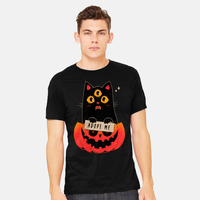 Adopt Spooky Cat-Mens-Heavyweight-Tee-GODZILLARGE