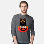 Adopt Spooky Cat-Mens-Long Sleeved-Tee-GODZILLARGE