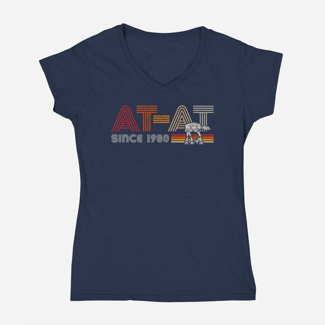 At-At Since 1980-Womens-V-Neck-Tee-DrMonekers