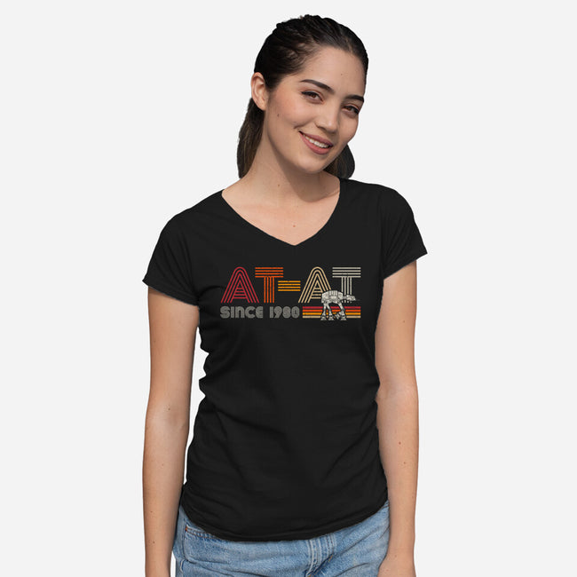 At-At Since 1980-Womens-V-Neck-Tee-DrMonekers