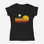 Two Suns Vintage-Womens-V-Neck-Tee-DrMonekers