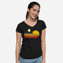 Two Suns Vintage-Womens-V-Neck-Tee-DrMonekers