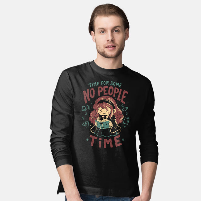 Time For Some No People Time-Mens-Long Sleeved-Tee-Arigatees