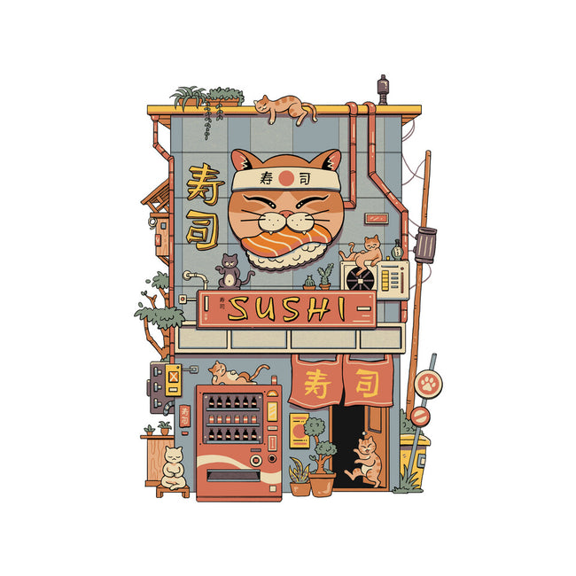 Neko Sushi House-None-Matte-Poster-vp021