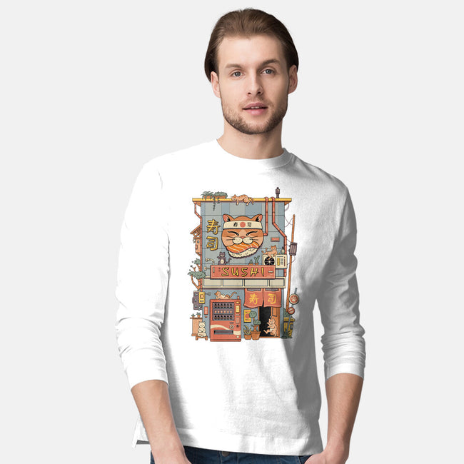 Neko Sushi House-Mens-Long Sleeved-Tee-vp021