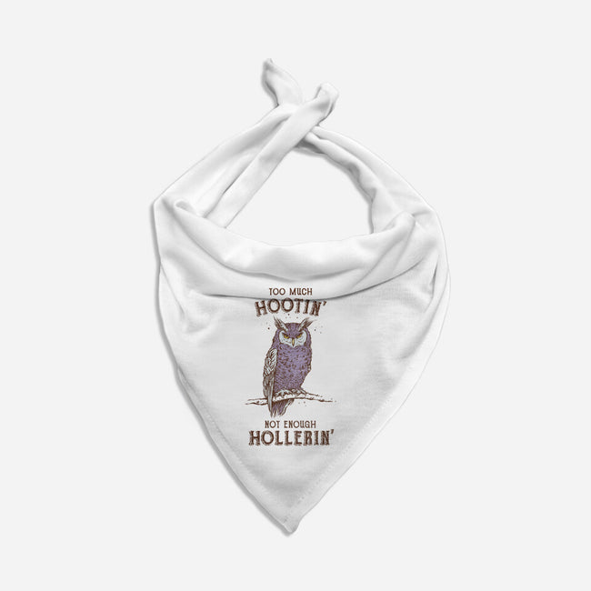 Too Much Hootin-Dog-Bandana-Pet Collar-kg07