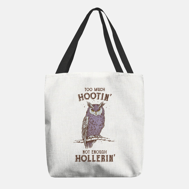 Too Much Hootin-None-Basic Tote-Bag-kg07