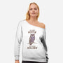 Too Much Hootin-Womens-Off Shoulder-Sweatshirt-kg07