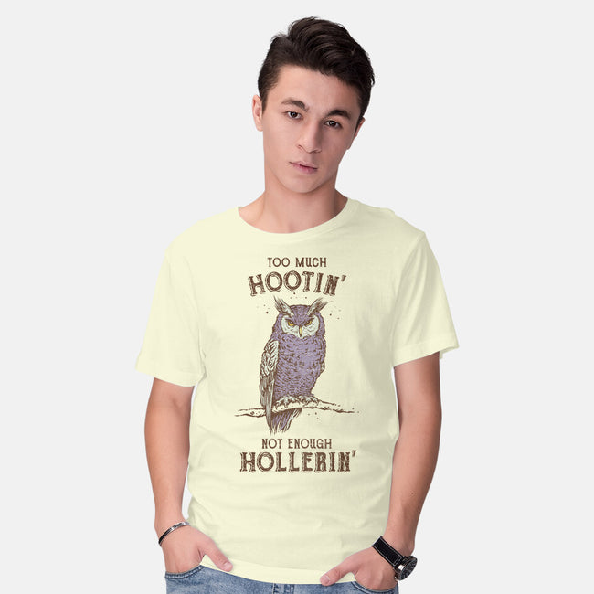 Too Much Hootin-Mens-Basic-Tee-kg07