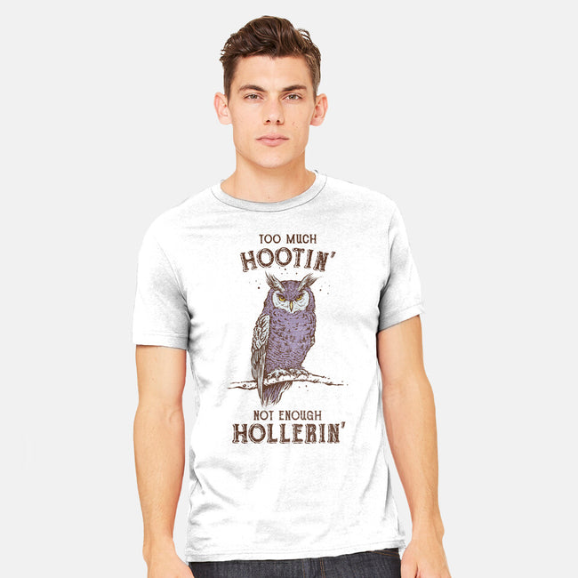 Too Much Hootin-Mens-Heavyweight-Tee-kg07