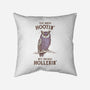 Too Much Hootin-None-Removable Cover w Insert-Throw Pillow-kg07