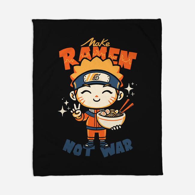 Make Ramen Not War-None-Fleece-Blanket-estudiofitas